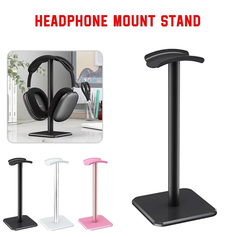 Desk Setup Accessories - ขาตั้งหูฟังอเนกประสงค์แบบพกพา วัสดุพลาสติก สำหรับหูฟังเล่นเกม หูฟังแบบครอบหู และหูฟังแบบเสียบหู