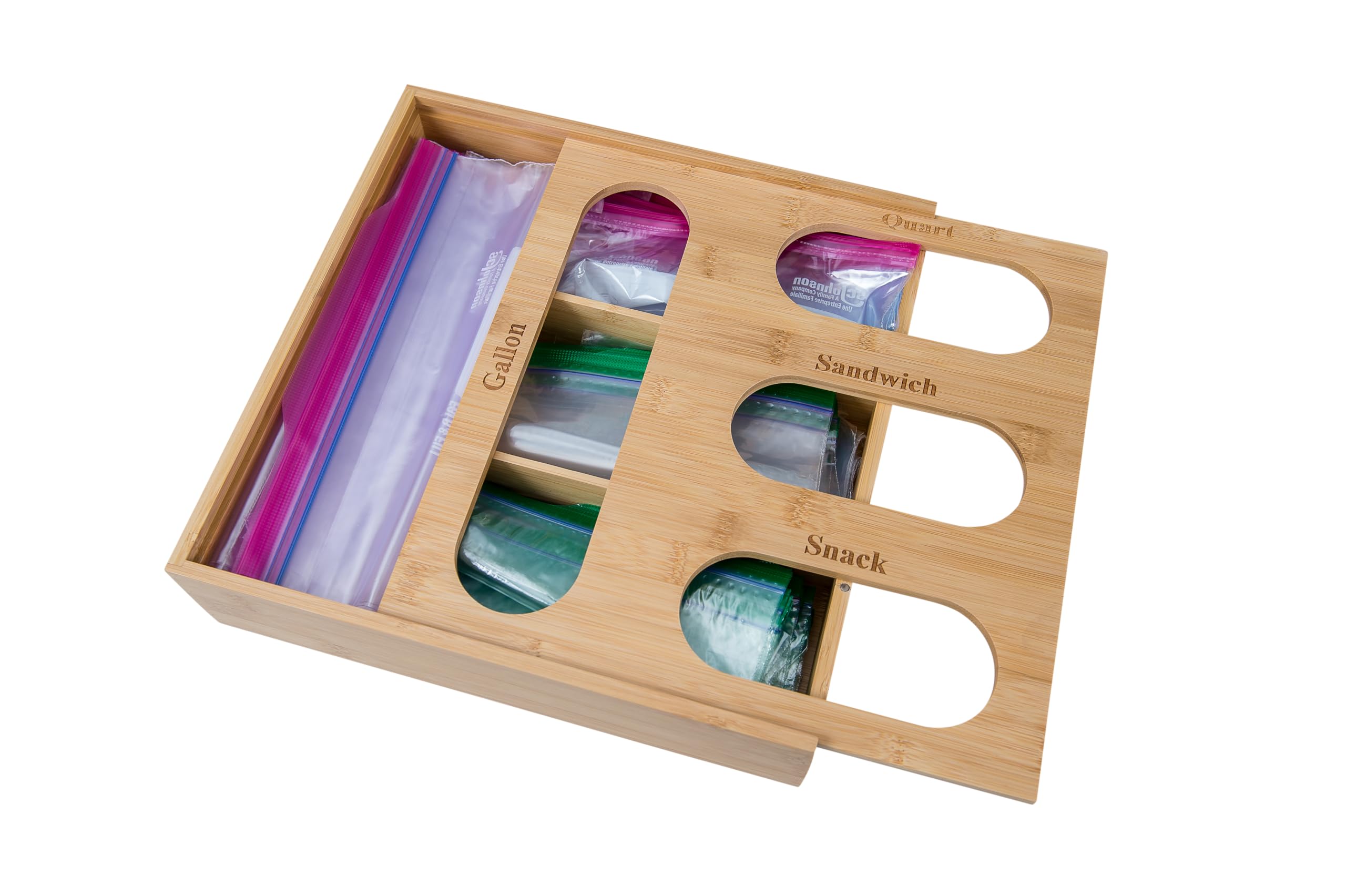 Drawer Organizer Bamboo - ลิปเปอร์ อินเตอร์เนชั่นแนล กระเป๋าจัดเก็บและที่ใส่ของทำจากไม้ไผ่ สำหรับลิ้นชักหรือเคาน์เตอร์ครัว มี 4