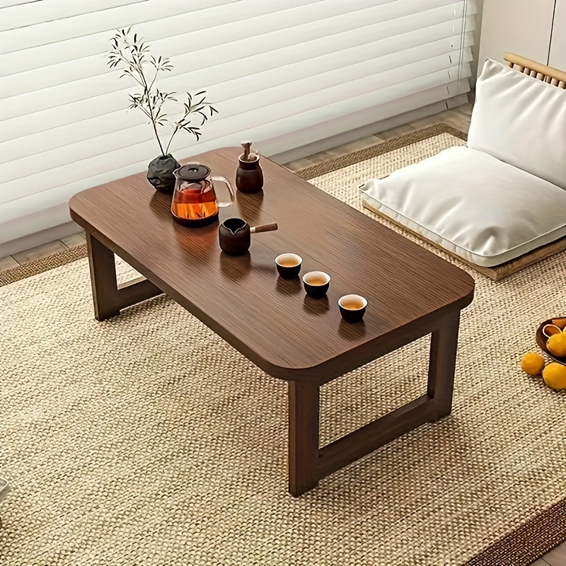 Desk Setup Minimalist - โต๊ะข้างพับได้แบบพกพา ท็อปโต๊ะไม้ไผ่ โครงไม้ โต๊ะข้างอเนกประสงค์ ประหยัดพื้นที่ สไตล์มินิมอล