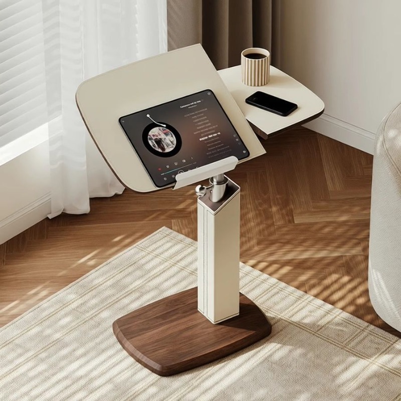 Desk Setup Minimalist - โต๊ะข้างโซฟาแบบถอดได้ โต๊ะเล็กแบบพับได้ โต๊ะกาแฟสำหรับห้องนั่งเล่น โต๊ะข้างเตียงแบบยกได้สำหรับห้องนอน โต๊ะคอมพิวเตอร์แบบหมุนได้สำหรับใช้ในบ้าน