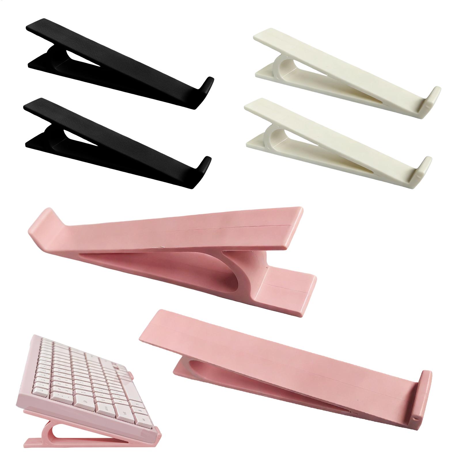 Gaming Setup Desk - ขาตั้งคีย์บอร์ดอเนกประสงค์ 2 ชิ้น/คู่ ขาตั้งคอมพิวเตอร์กันลื่นตามหลักสรีรศาสตร์สำหรับโต๊ะพิมพ์งานเล่นเกมโฮมออฟฟิศ