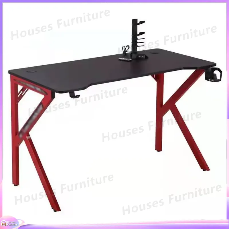 Desk Setup Corner - โต๊ะเกมมิ่งขนาด 90 ซม. พร้อมล้อเลื่อน โต๊ะคอมพิวเตอร์สไตล์เรโทรอาร์เคดสำหรับตั้งพีซี โต๊ะทรงต่ำแบบแล็บ