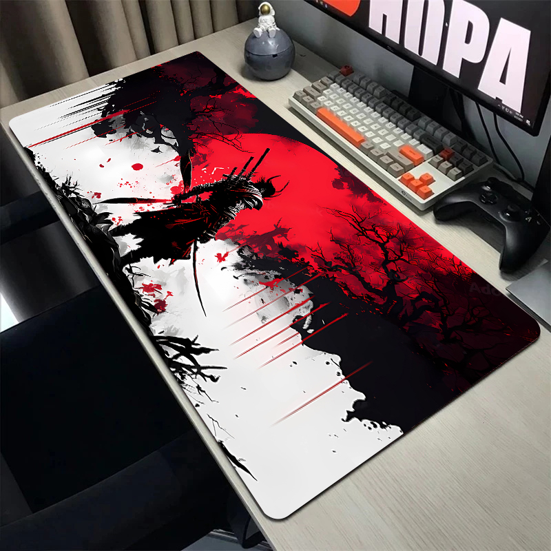 แผ่นรองเมาส์สีดำลายซากุระญี่ปุ - Desk Setup Japan บทวิจารณ์และราคา