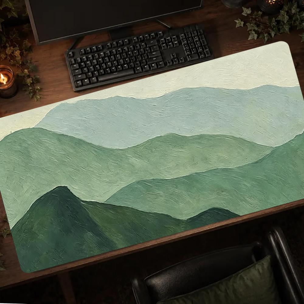 แผ่นรองเมาส์ลายภูเขาเขียวมินิม - Desk Setup Minimal บทวิจารณ์และราคา