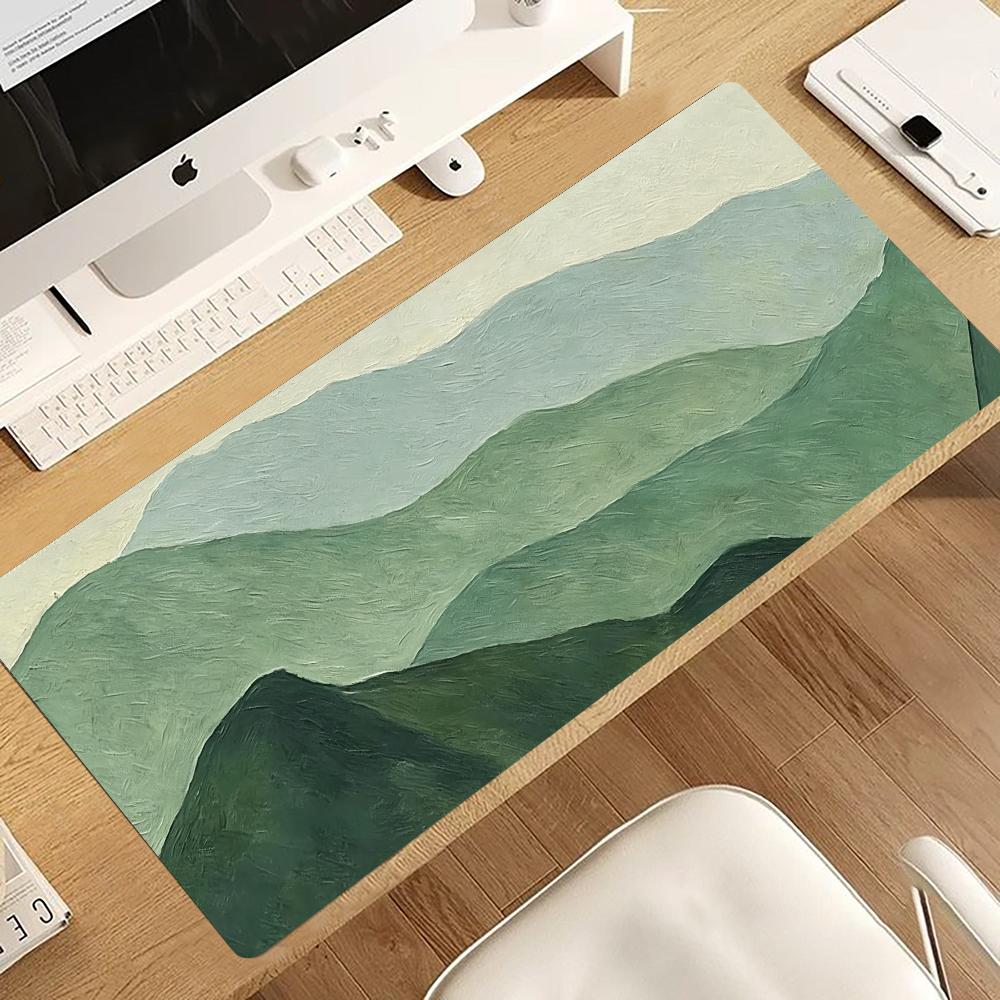 แผ่นรองเมาส์ลายภูเขาเขียวมินิม - Desk Setup Minimal บทวิจารณ์และราคา
