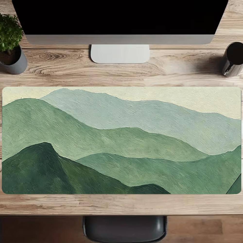 แผ่นรองเมาส์ลายภูเขาเขียวมินิม - Desk Setup Minimal บทวิจารณ์และราคา