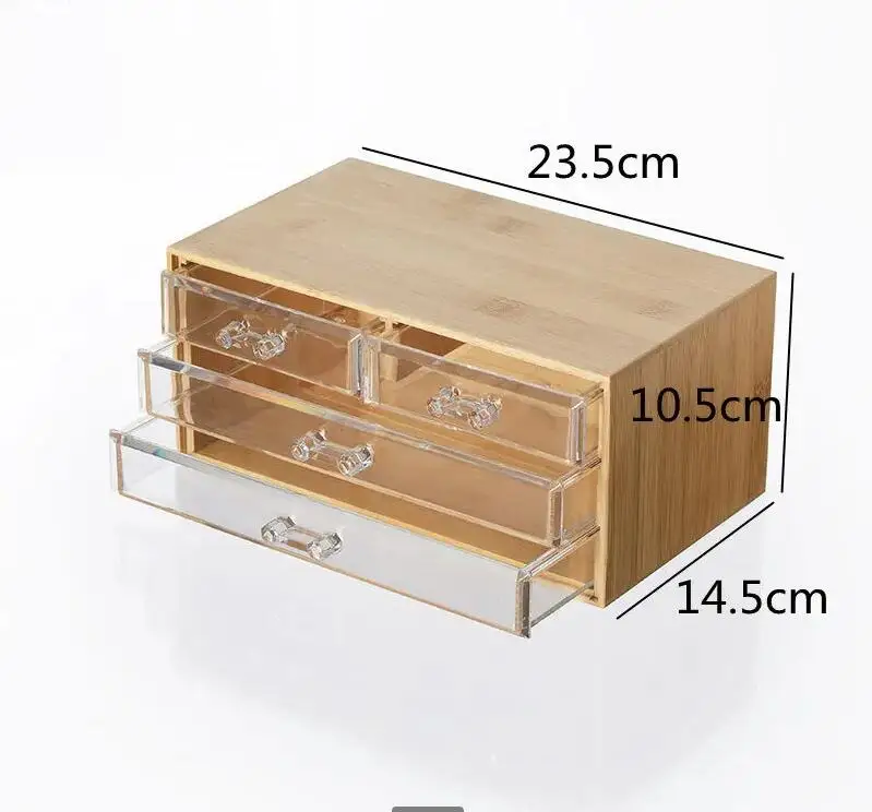 กล่องเก็บของไม้ไผ่ 3 ชั้น ลิ้น - Drawer Organizer Bamboo บทวิจารณ์และราคา