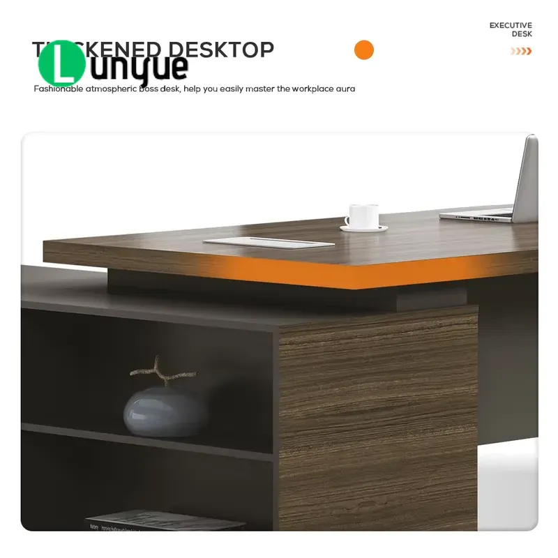 โต๊ะทำงานผู้บริหารรูปตัว L ทัน - Desk Setup Corner บทวิจารณ์และราคา