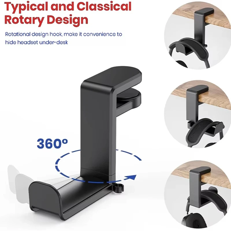 360 °   ขาตั้งหูฟังแบบหมุนได้  - Gaming Setup Desk บทวิจารณ์และราคา