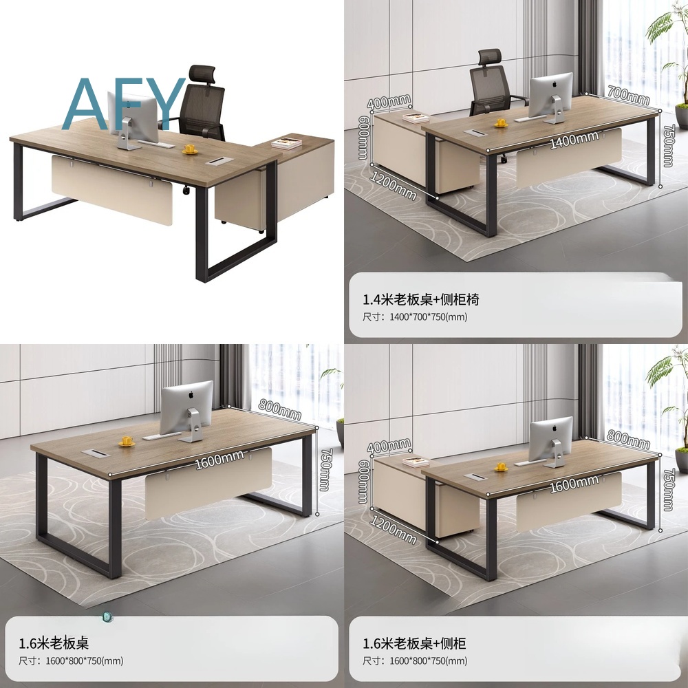 ชุดโต๊ะทำงานผู้บริหารสำหรับสถา - L Shaped Desk Setup บทวิจารณ์และราคา