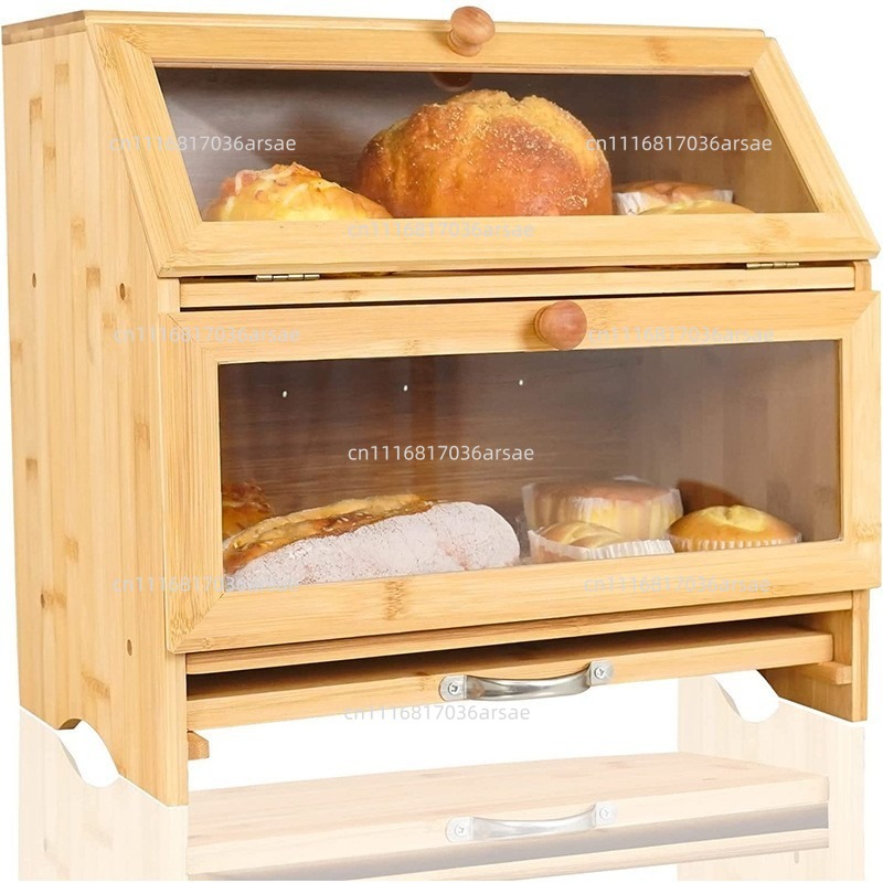 กล่องใส่ขนมปังไม้ไผ่แบบเปิดง่า - Drawer Organizer Bamboo บทวิจารณ์และราคา