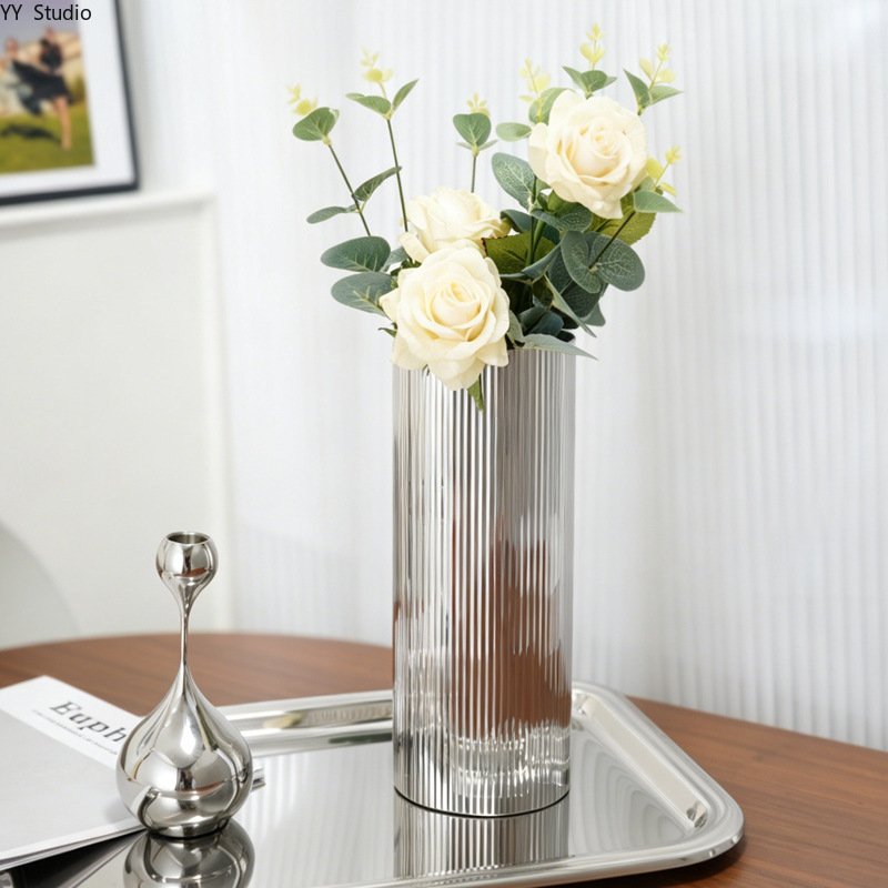 แจกันสแตนเลสหรูหราสไตล์นอร์ดิก - Desk Setup Minimalist บทวิจารณ์และราคา