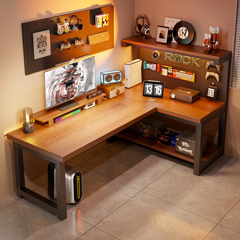 โต๊ะคอมพิวเตอร์เข้ามุมทันสมัย  - L Shaped Desk Setup บทวิจารณ์และราคา