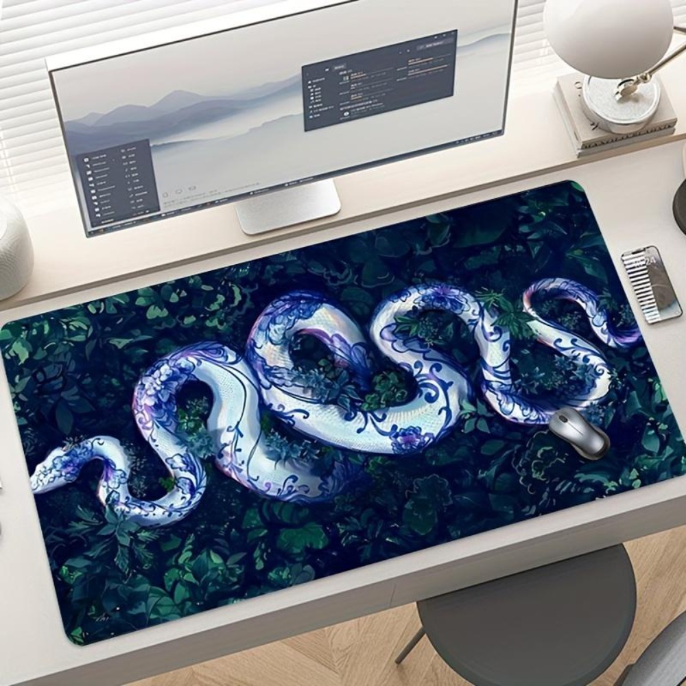 แผ่นรองเมาส์ลายงูขาวในป่า สำหร - Jungle Desk Setup บทวิจารณ์และราคา