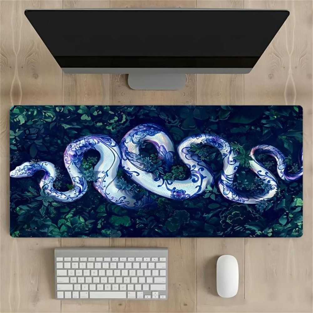 แผ่นรองเมาส์ลายงูขาวในป่า สำหร - Jungle Desk Setup บทวิจารณ์และราคา