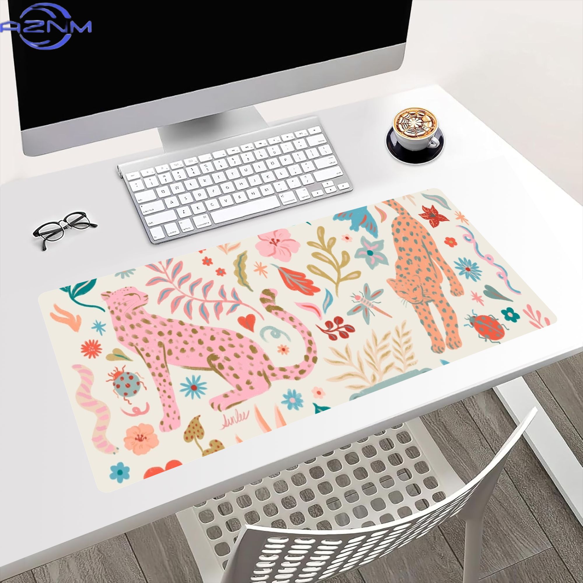 แผ่นรองคีย์บอร์ดขนาดใหญ่ หลายข - Jungle Desk Setup บทวิจารณ์และราคา