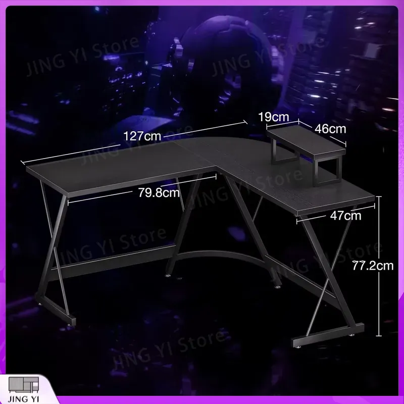 โต๊ะเล่นเกมรูปตัว L พร้อมขาตั้ - Desk Setup Corner บทวิจารณ์และราคา