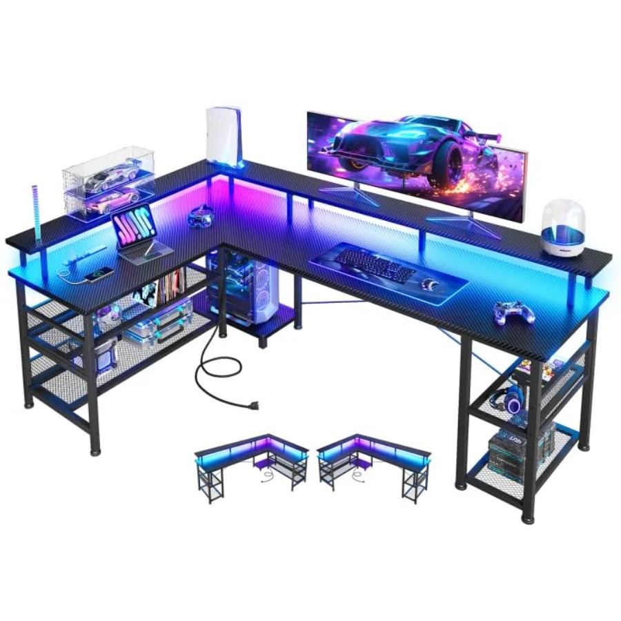 โต๊ะเกมมิ่งรูปตัวแอลขนาดใหญ่ 6 - L Shaped Desk Setup บทวิจารณ์และราคา