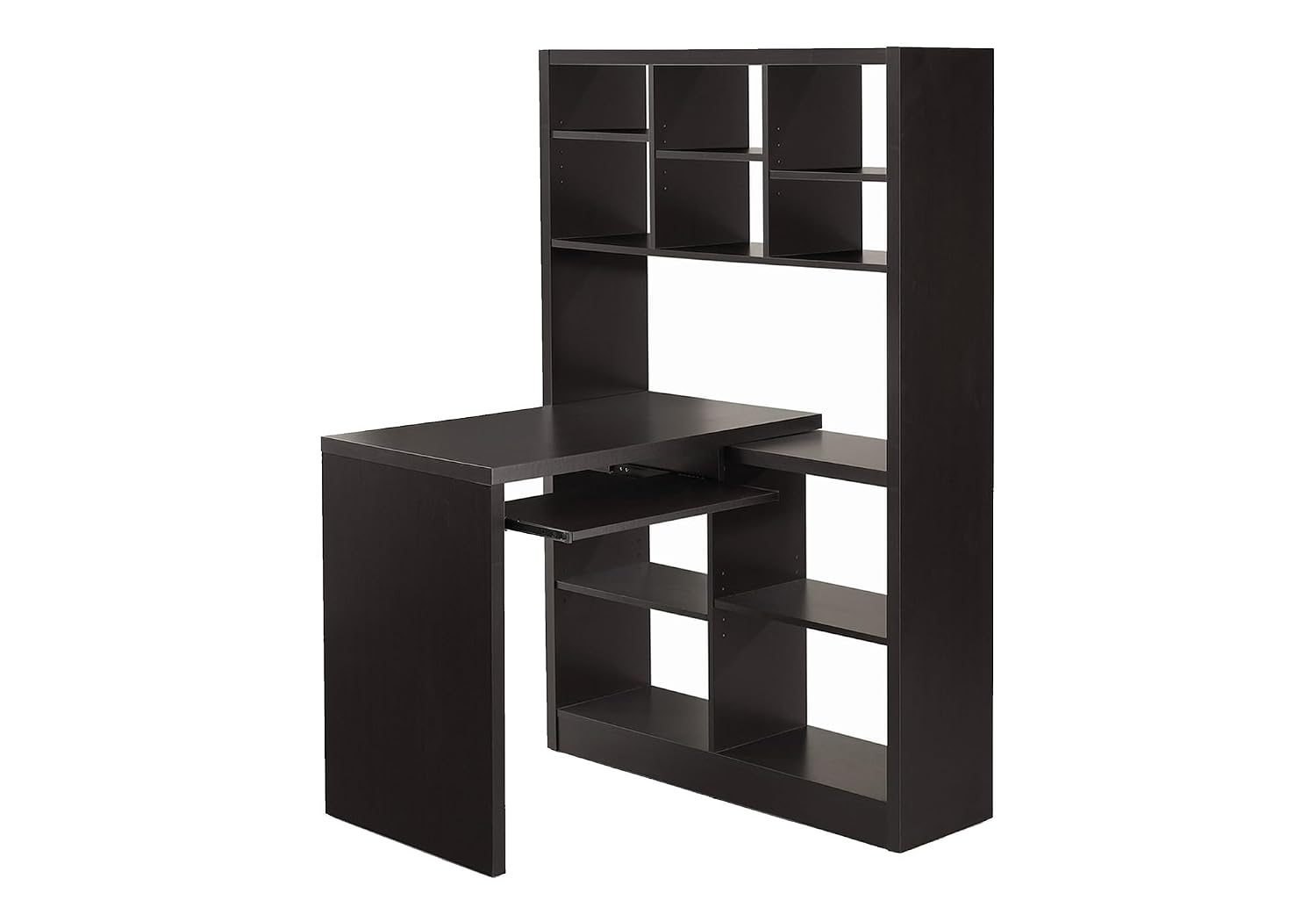โต๊ะเข้ามุมพร้อมชั้นวางปรับระด - Desk Setup Corner บทวิจารณ์และราคา