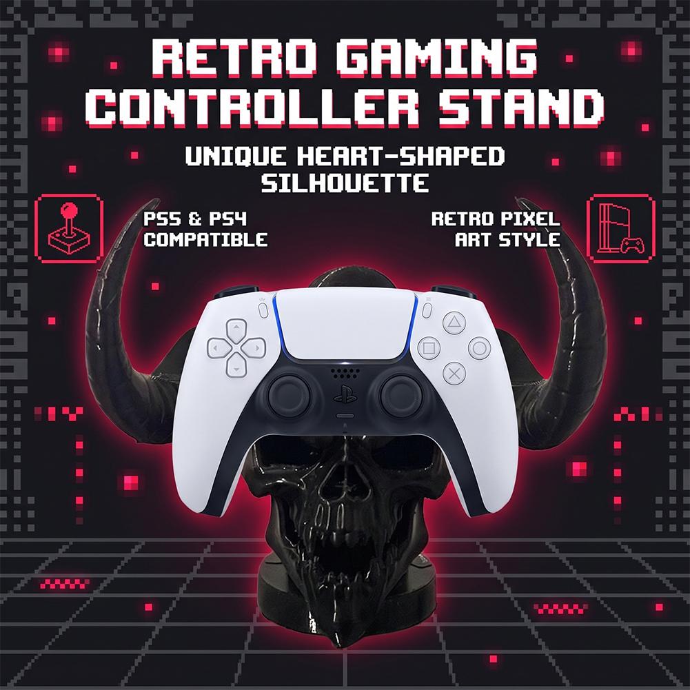 ที่วางจอยเกมรูปหัวกะโหลกปีศาจส - Gaming Setup Desk บทวิจารณ์และราคา