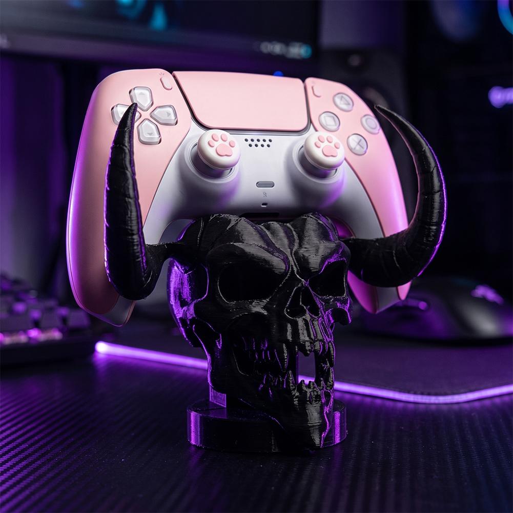ที่วางจอยเกมรูปหัวกะโหลกปีศาจส - Gaming Setup Desk บทวิจารณ์และราคา