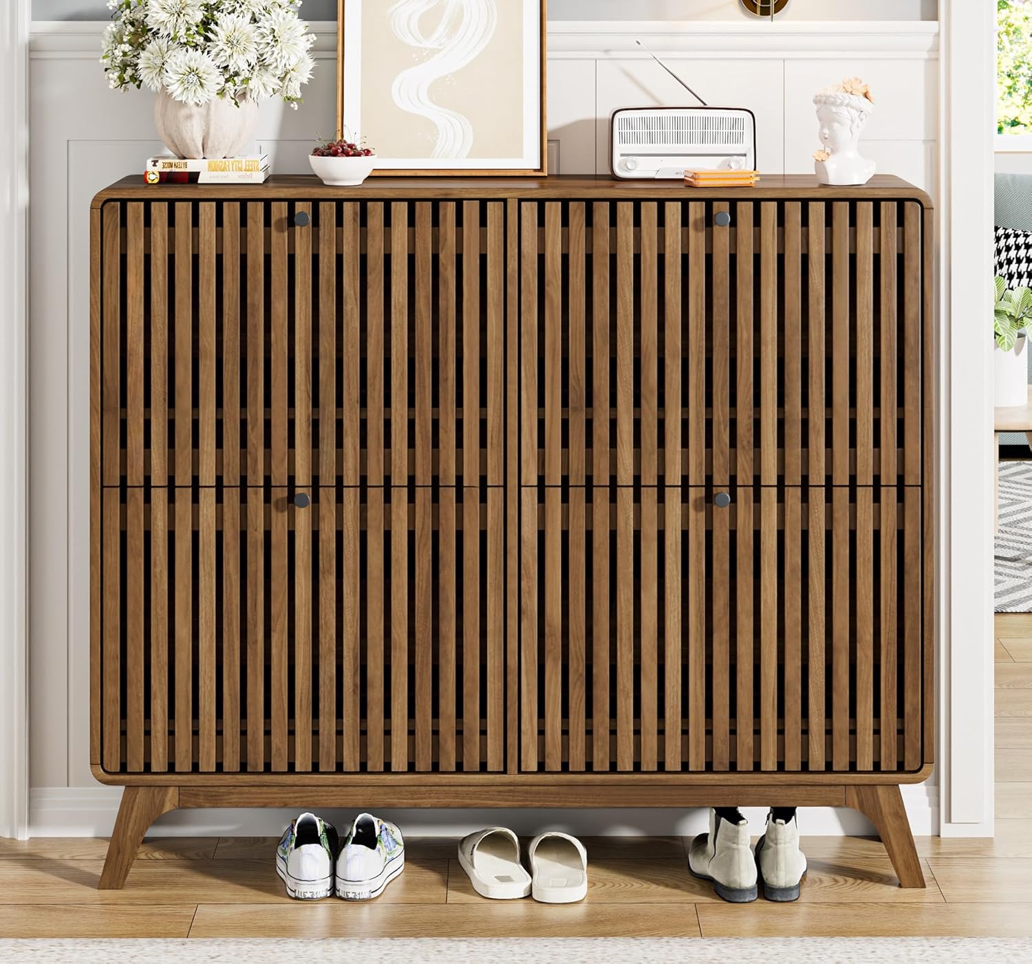 # ตู้เก็บรองเท้าไม้ไผ่ขนาดใหญ่ - Drawer Organizer Bamboo บทวิจารณ์และราคา