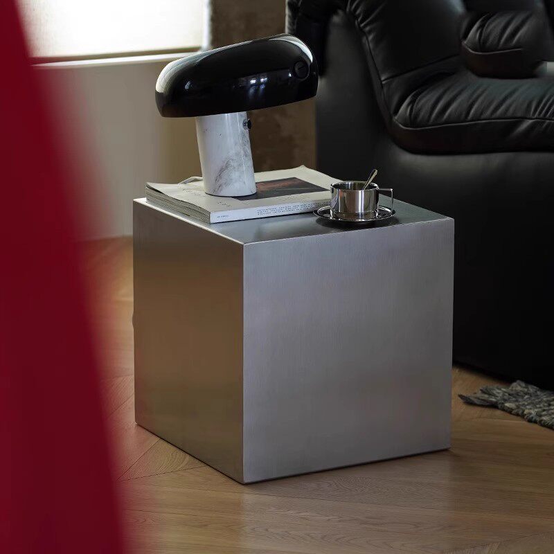 โต๊ะข้างสแตนเลสอิตาลี ทรงสี่เห - Desk Setup Minimalist บทวิจารณ์และราคา