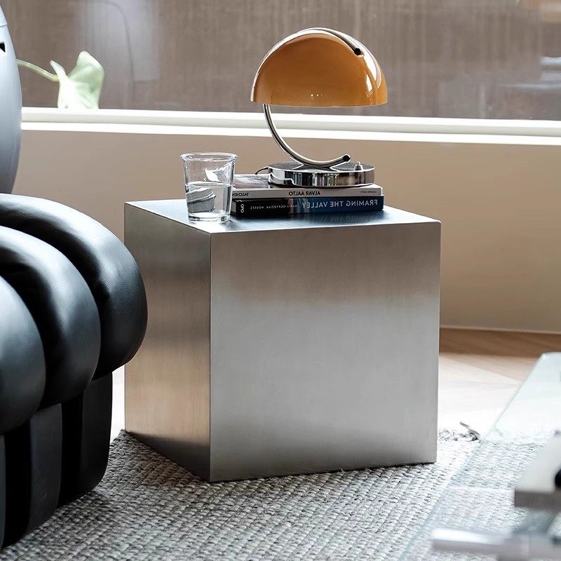 โต๊ะข้างสแตนเลสอิตาลี ทรงสี่เห - Desk Setup Minimalist บทวิจารณ์และราคา