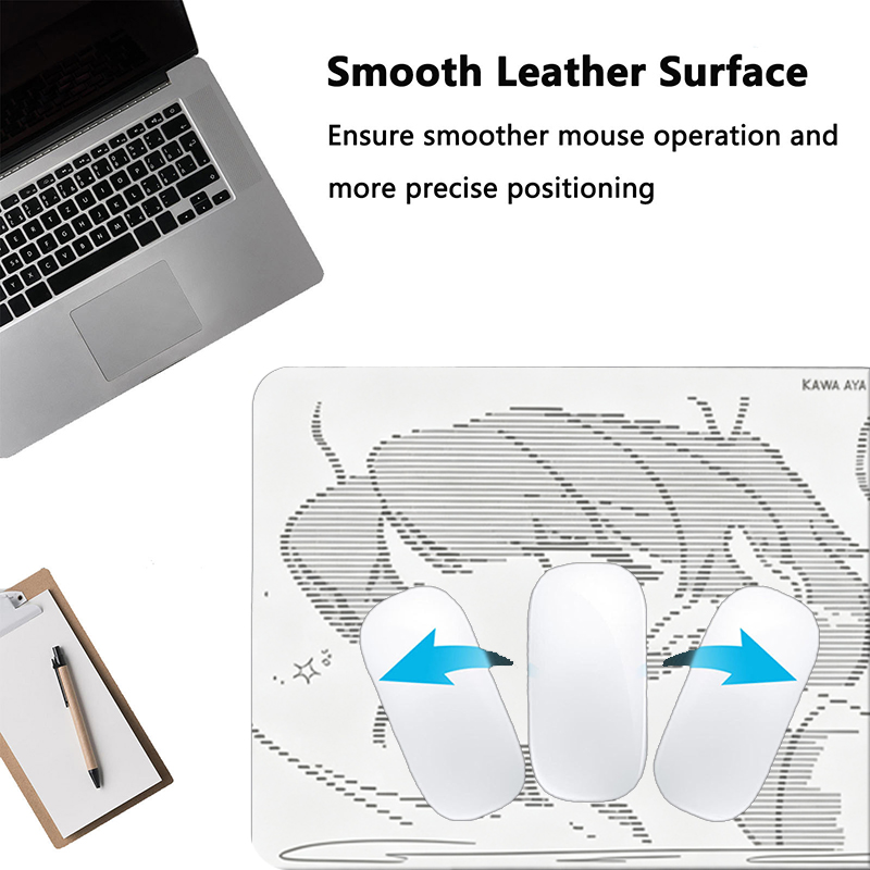 แผ่นรองเมาส์หนังลายการ์ตูนอนิเ - Desk Setup Mat บทวิจารณ์และราคา