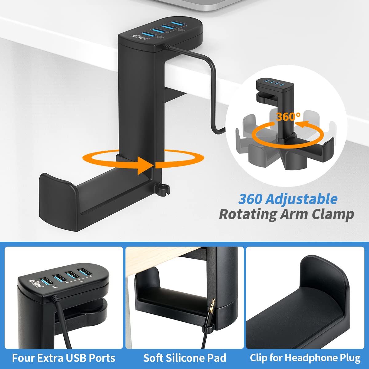 ขาตั้งหูฟังสำหรับเล่นเกมส์บนพี - Gaming Setup Desk บทวิจารณ์และราคา